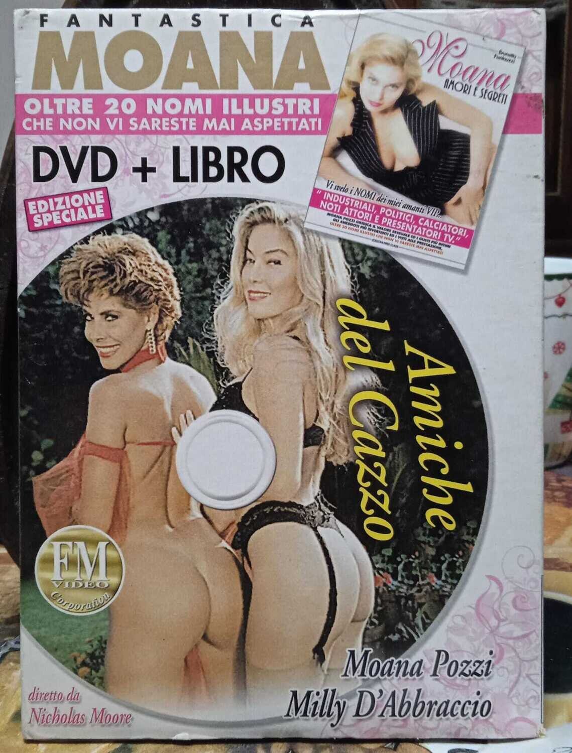 TeknoFilm - DVD + Book (Lingua Italiana) – AMICHE DEL CAZZO di Nicholas Moore con Moana Pozzi, Milly D'abbraccio e Rocco Siffredi 1992- FM VIDEO