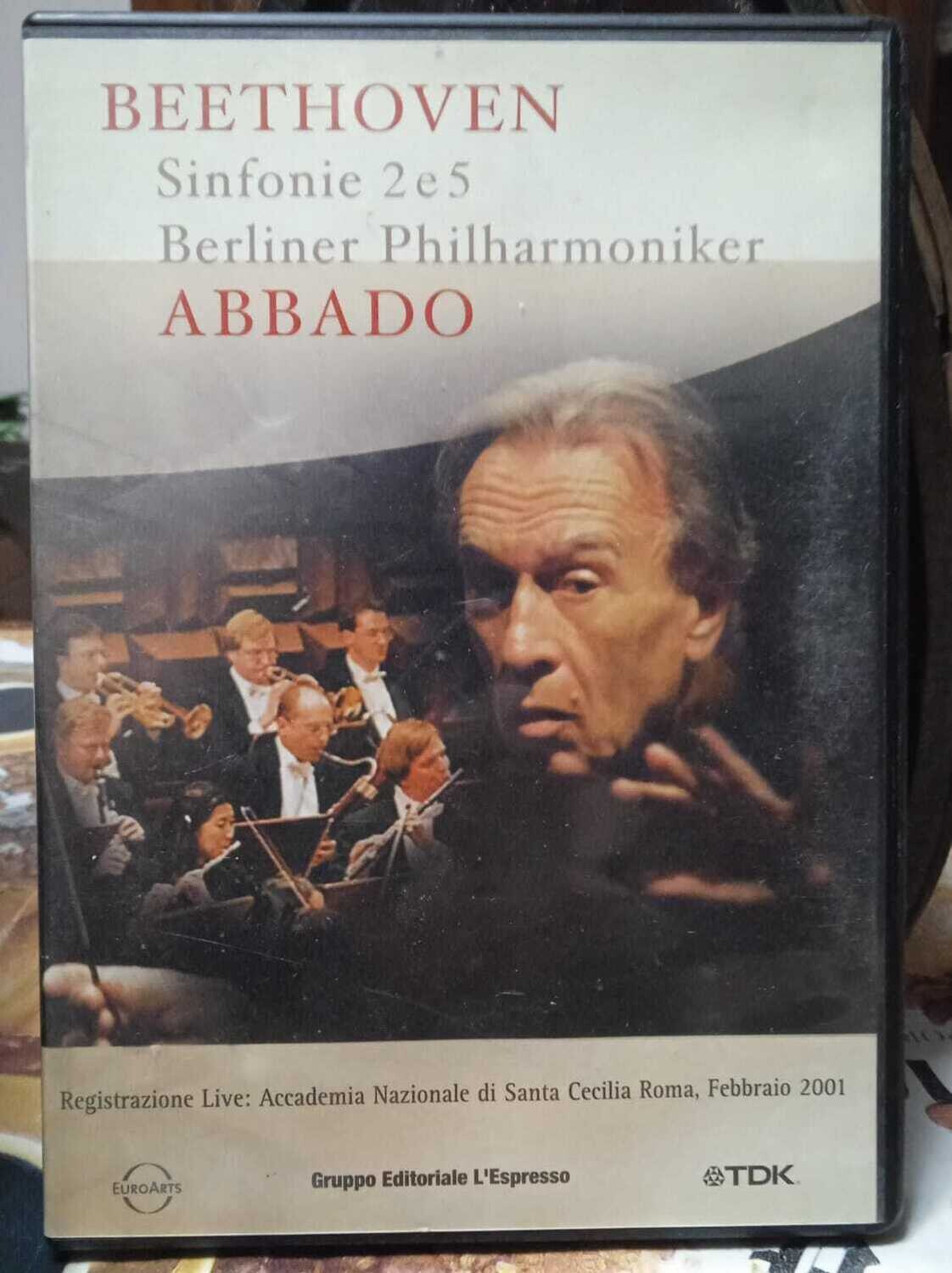 TeknoFilm - DVD + Book – BEETHOVEN Sinfonie N° 2 e N° 5 - Claudio Abbado - Berlier Philarmoniker (2001) - L'ESPRESSO