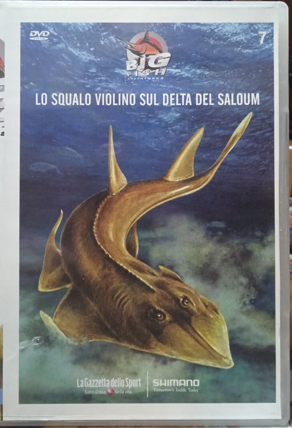 TeknoFilm - DVD (Versione Slim) – BIG FISH Vol. 07 - LO SQUALO VIOLINO SUL DELTA DEL SALOUM (2003) - GAZZETTA DELLO SPORT