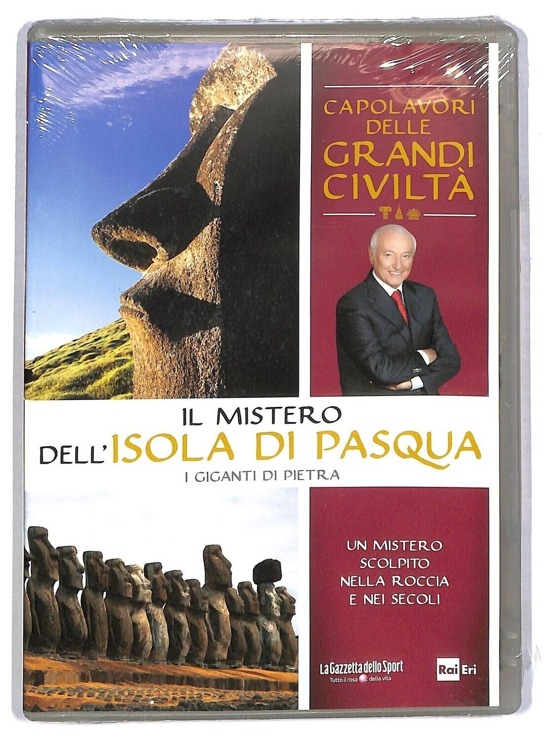 TeknoFilm - DVD – Piero Angela presenta: Capolavori delle grandi civiltà N° 19 - IL MISTERO DELL'ISOLA DI PASQUA - I GIGANTI DI PIETRA (2011) - GAZZETTA DELLO SPORT