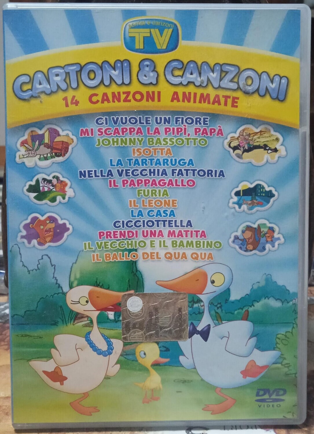 TeknoFilm - DVD – CARTONI & CANZONI - 14 CANZONI ANIMATE (Colore Azzurro) - 2009 TV SORRISI E CANZONI