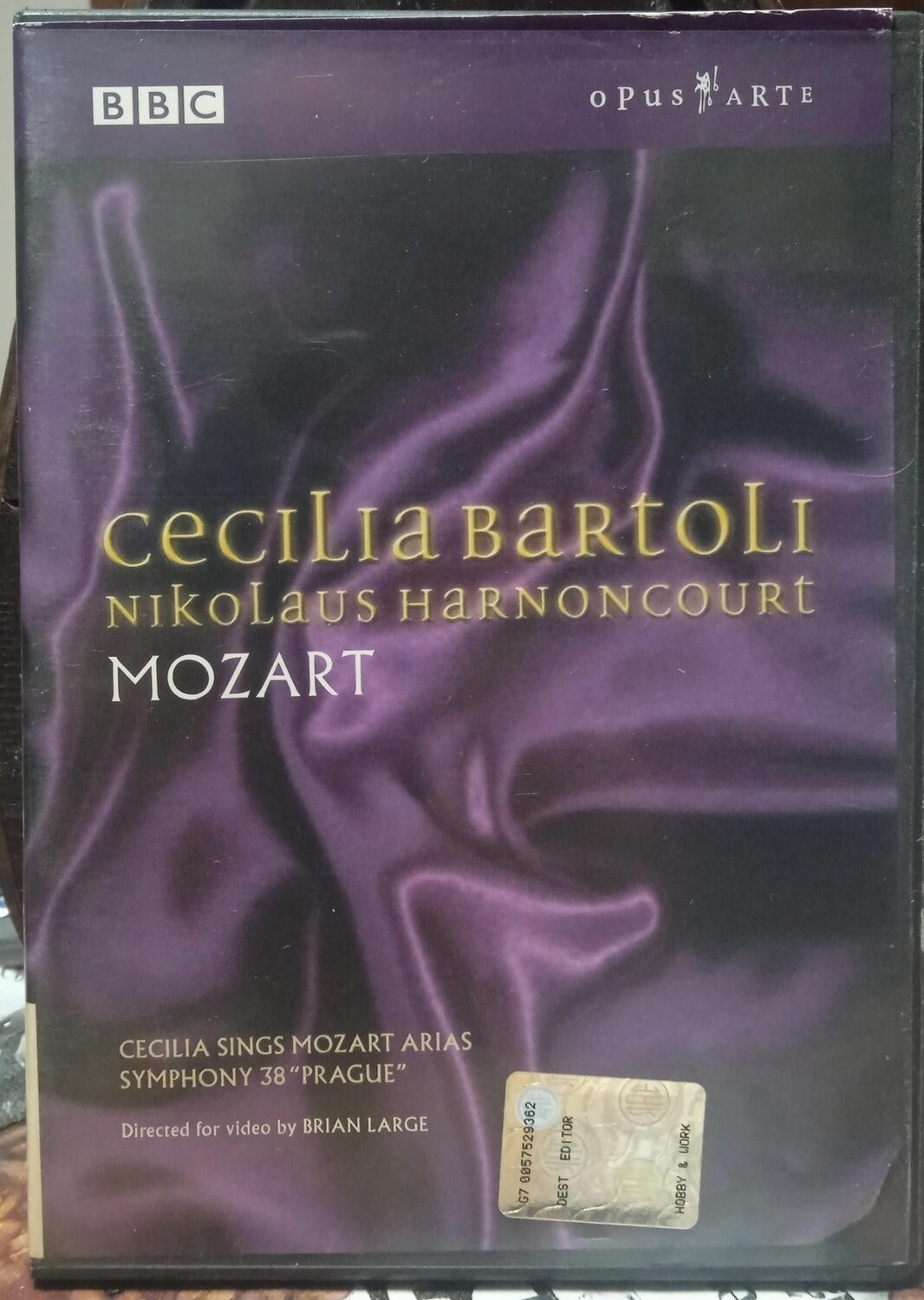 TeknoFilm -  DVD – MOZART con Cecilia Bartoli e direzione di Nikolaus Harnoncourt di Brian Large (1998 Prague) - OPUS ARTE