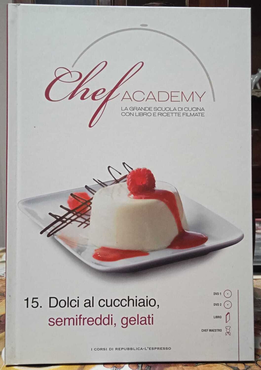 TeknoFilm - 2 DVD + Libro – CHEF ACADEMY - DOLCI AL CUCCHIAIO SEMIFREDDI E GELATI - VOL. 15 (2009) - L'ESPRESSO