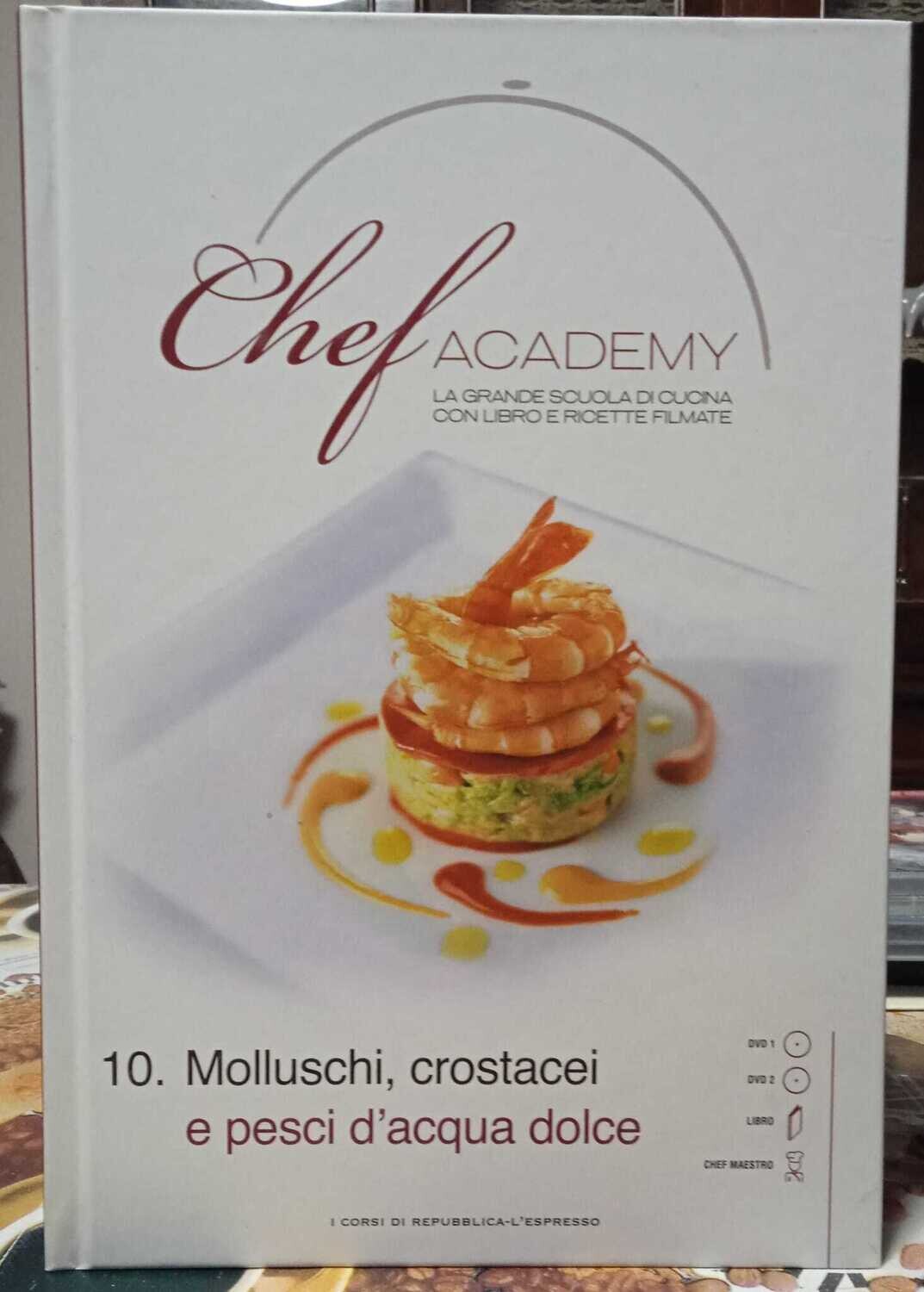 TeknoFilm - 2 DVD + Libro – CHEF ACADEMY - MOLLUSCHI CROSTACEI E PESCI D'ACQUA DOLCE - VOL. 10 (2009) - L'ESPRESSO
