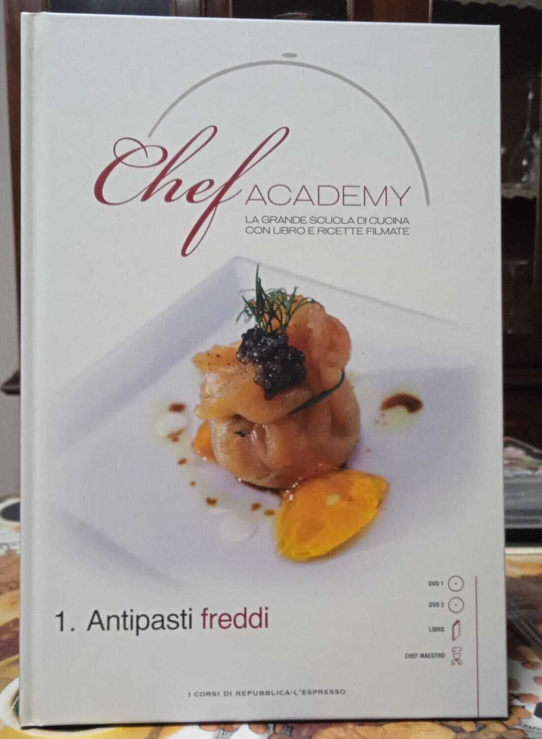 TeknoFilm - 2 DVD + Libro – CHEF ACADEMY - ANTIPASTI FREDDI - VOL. 1 (2009) - L'ESPRESSO