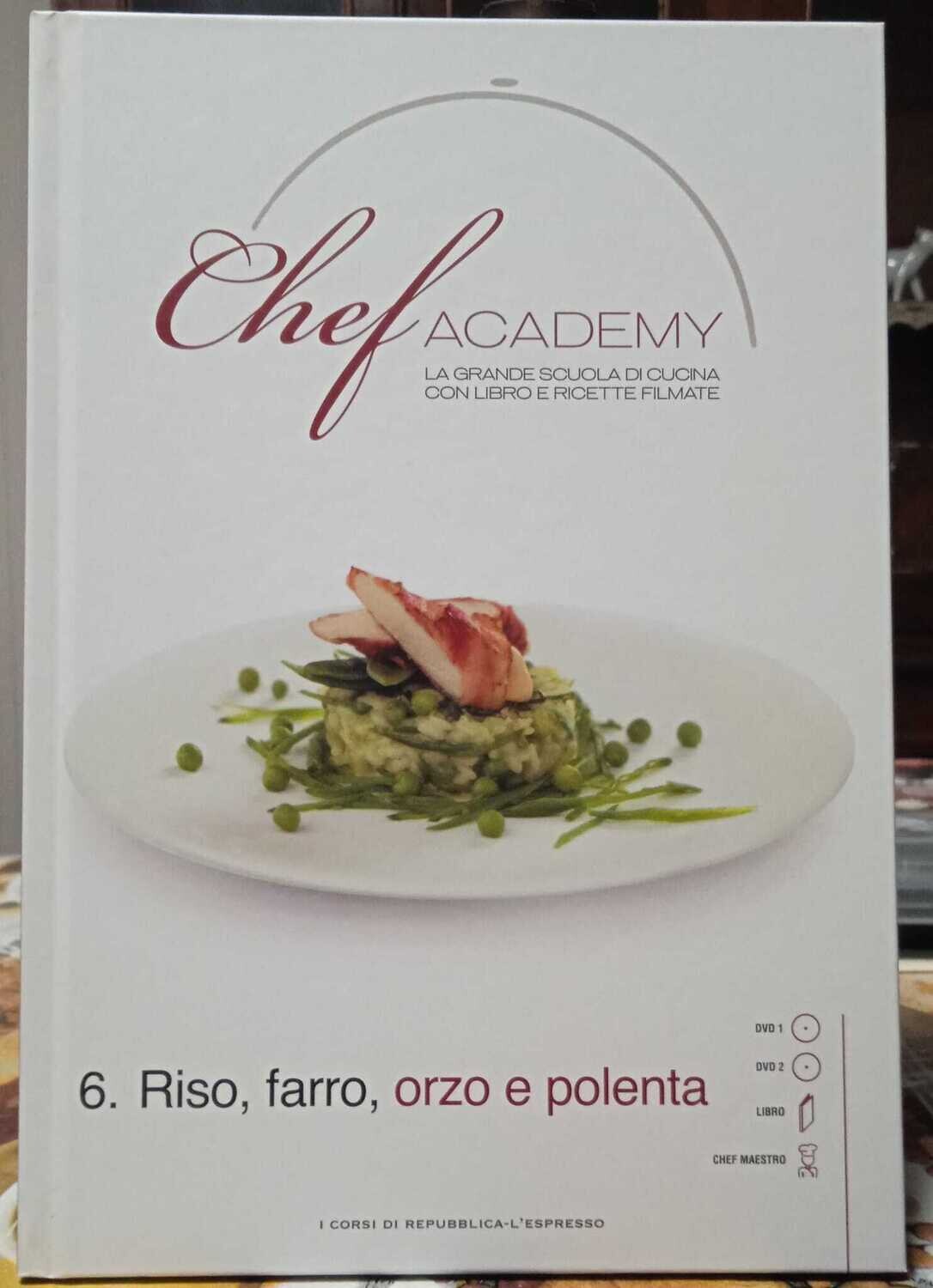 TeknoFilm - 2 DVD + Libro – CHEF ACADEMY - RISO FARRO ORZO E POLENTA - VOL. 6 (2009) - L'ESPRESSO