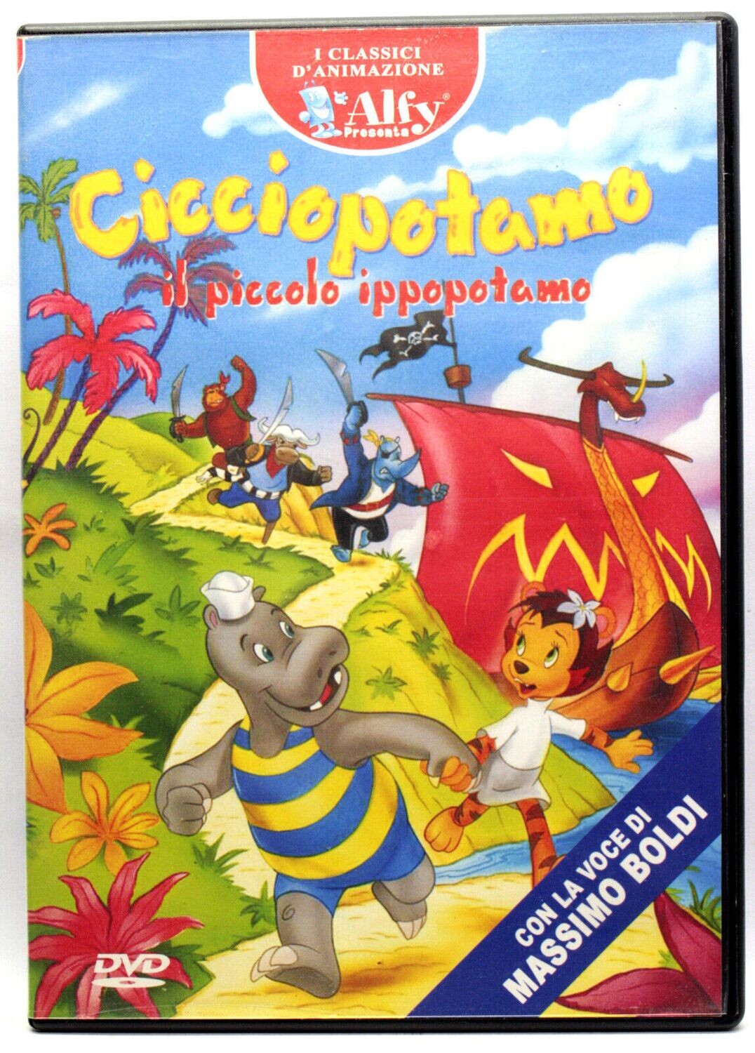 TeknoFilm -  DVD – CICCIOPOTAMO - IL PICCOLO IPPOPOTAMO di Bernard Deyries con la voce di Massimo Boldi (2001) - ALFADEDIS