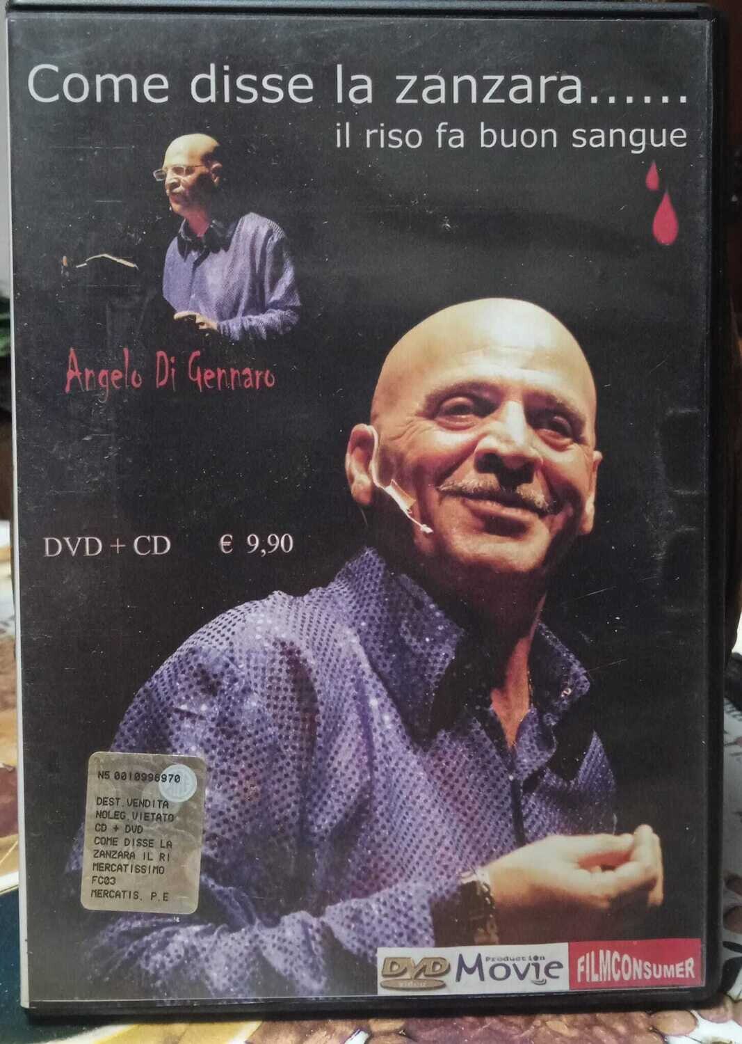 TeknoFilm -  DVD + CD- COME DISSE LA ZANZARA…IL RISO FA' BUON SANGUE di Salvatore Scarico con Angelo Di Gennaro - MERCATISSIMO
