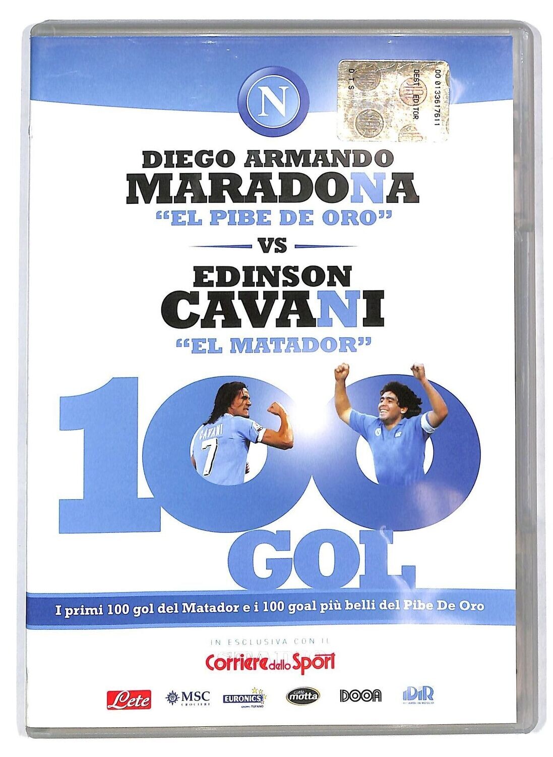 TeknoFilm - DVD 100 GOL - DIEGO ARMANDO MARADONA VS EDINSON CAVANI (2005) - CORRIERE DELLO SPORT