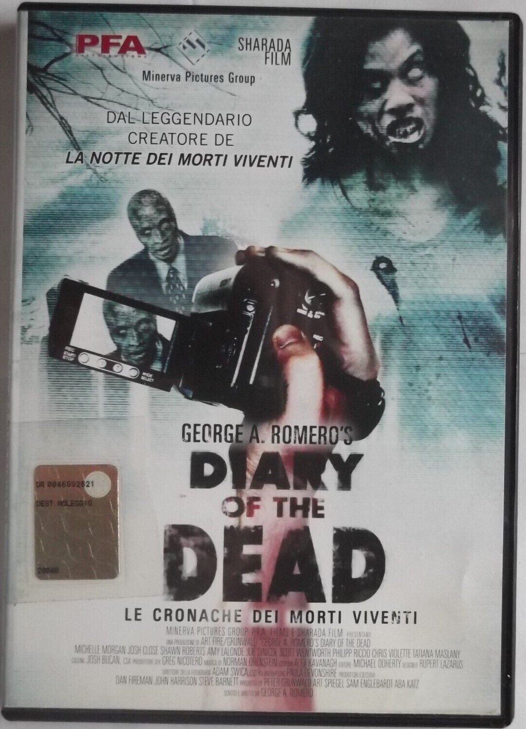 TeknoFilm - DVD – DIARY OF THE DEAD - LE CRONACHE DEI MORTI VIVENTI (Versione noleggio) di George A. Romero (2007) - MINERVA