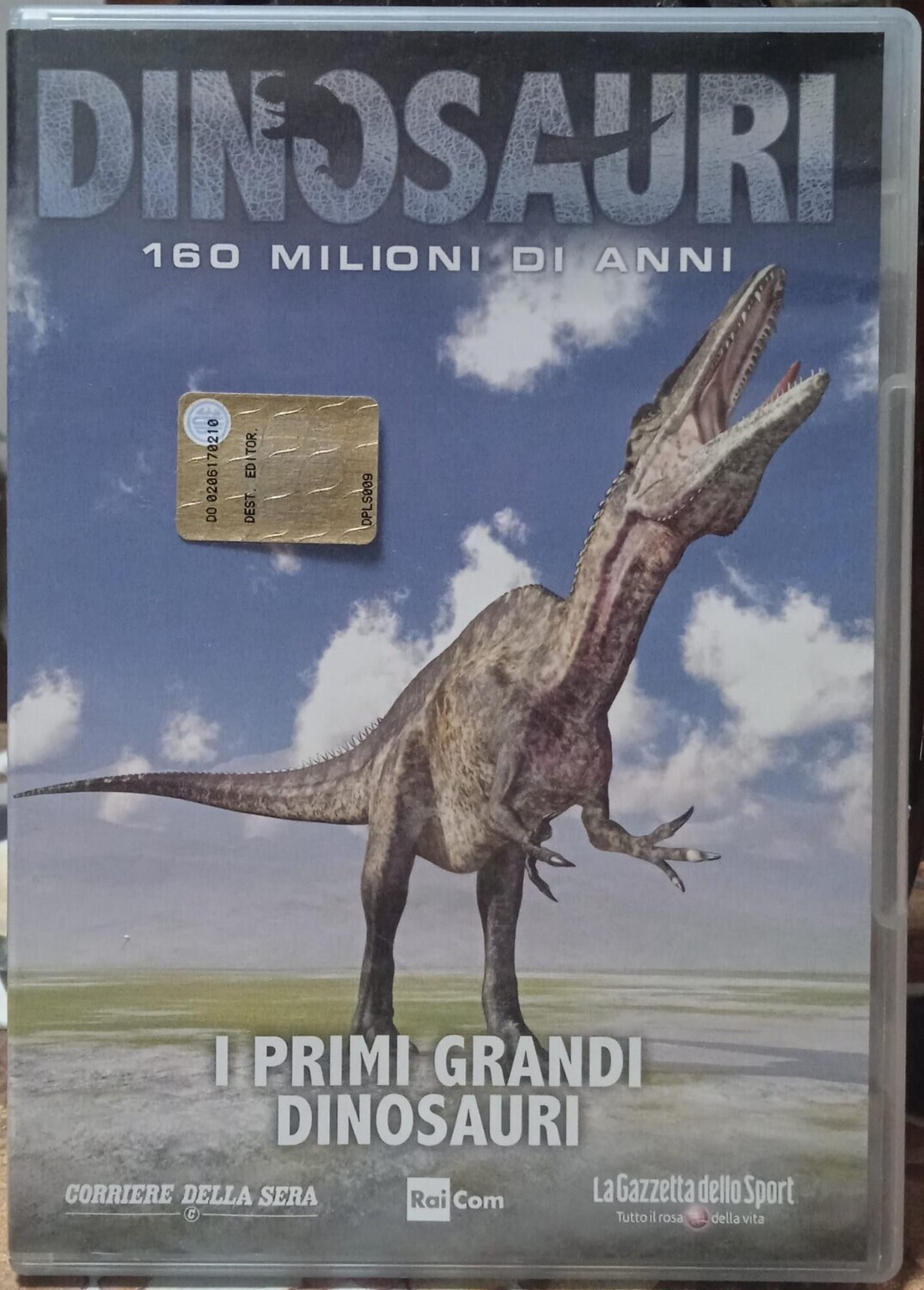 TeknoFilm - DVD - DINOSAURI: 160 milioni di anni fa Vol. 03 - I PRIMI GRANDI DINOSAURI (2010) - GAZZETTA DELLO SPORT