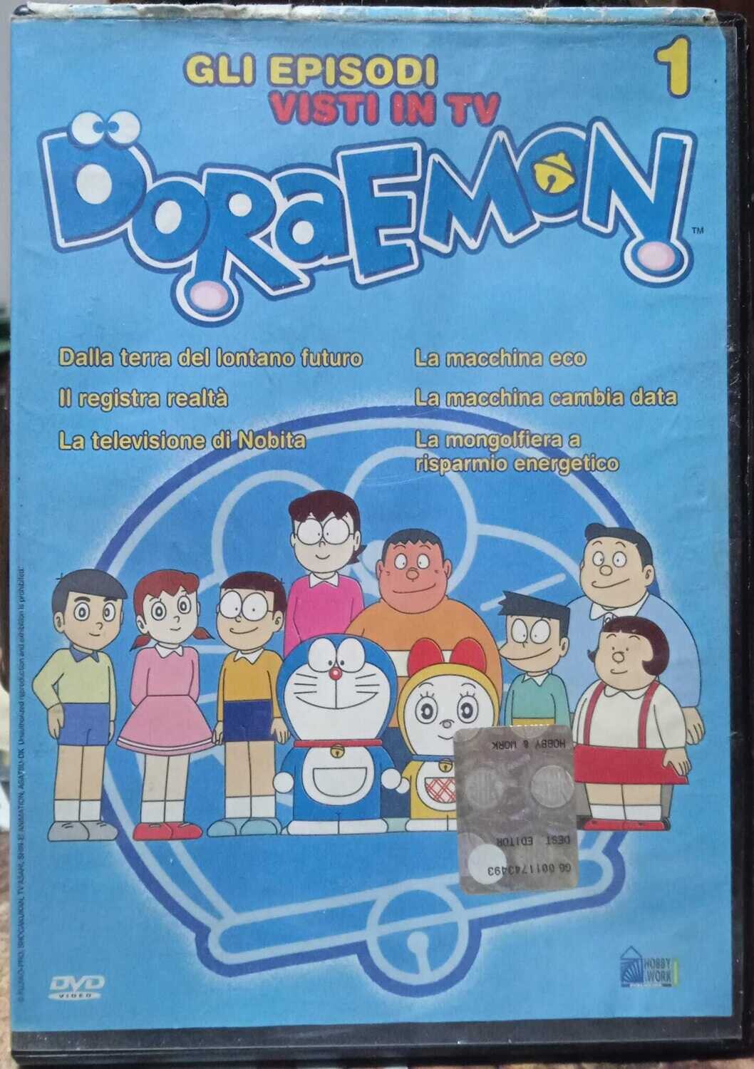TeknoFilm - DVD - DORAEMON Vol. 01 - Stagione 1 Episodi 01 - 02 - 03 - 04 - 05 - 06 di Mitsuo Kaminashi (1973) - HOBBY & WORK