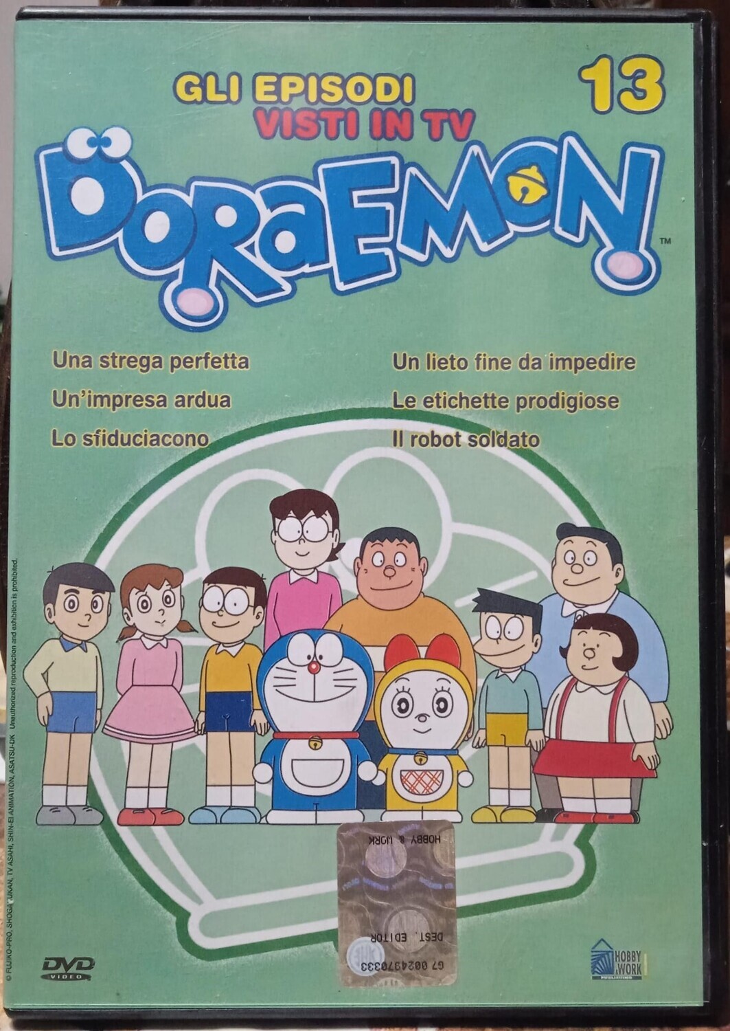 TeknoFilm - DVD – DORAEMON Vol. 13 - Stagione 1 Episodi 73 - 74 - 75 - 76 - 77 - 78 (1979) - HOBBY & WORK