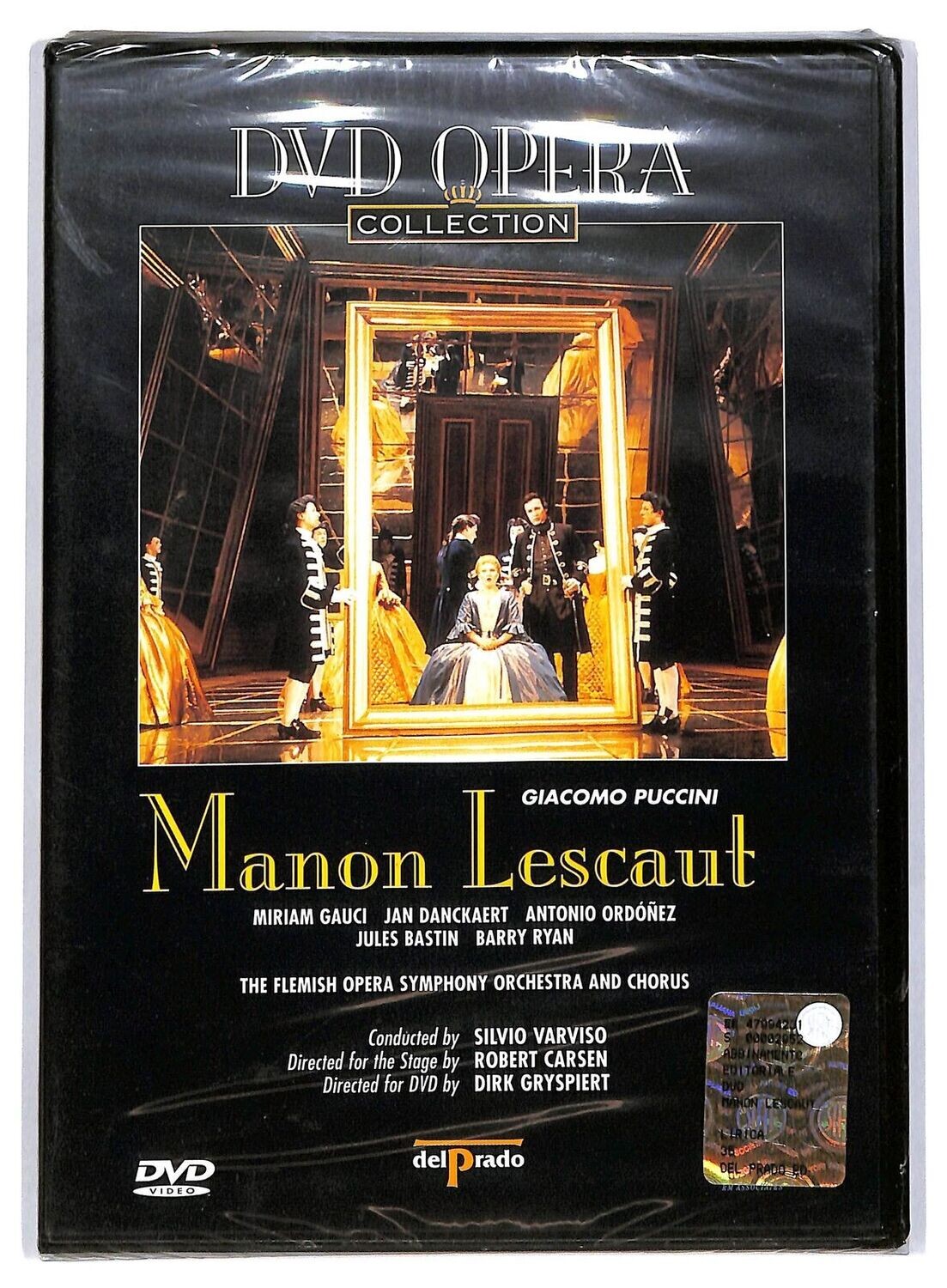 TeknoFilm - DVD – DVD Opera Collection - GIACOMO PUCCINI - MANON LESCAUT - Chorus and orhestra of the Flemish opera symphony di Dirk Gryspiert (1990) - DEL PRADO