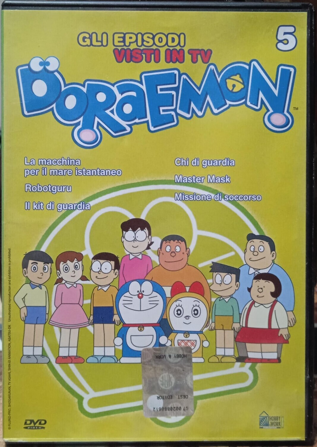 TeknoFilm - DVD - DORAEMON Vol. 05 - Stagione 1 Episodi 25 - 26 - 27 - 28 - 29 - 30 di Mitsuo Kaminashi (1973) - HOBBY & WORK