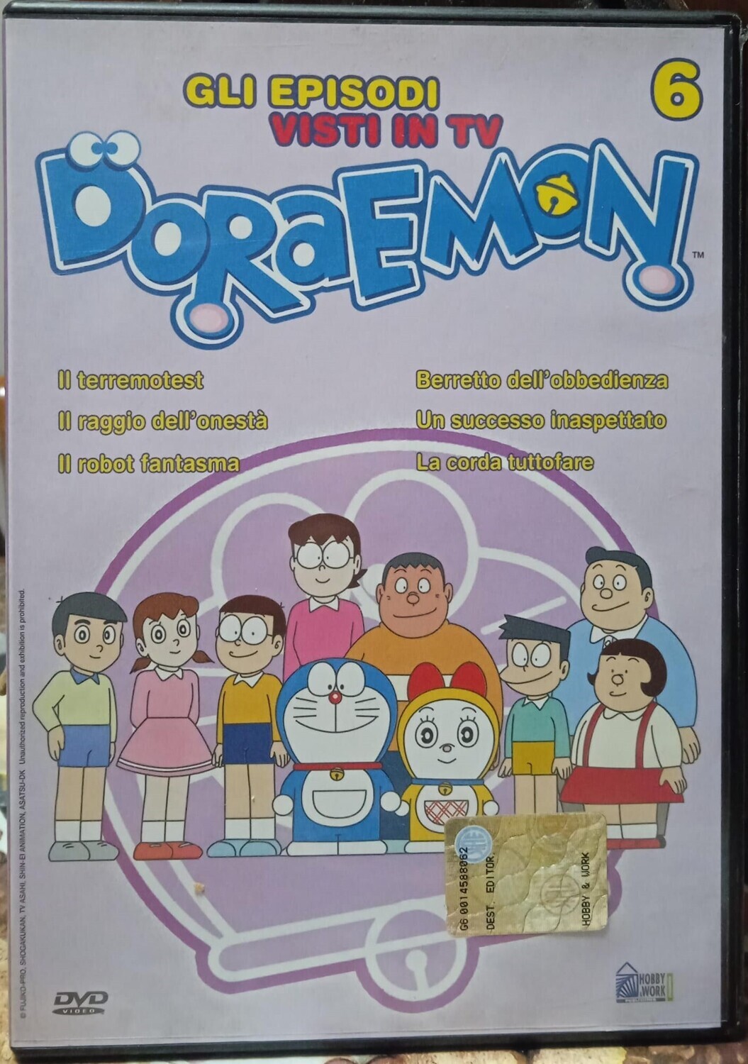 TeknoFilm - DVD – DORAEMON Vol. 06 - Stagione 1 Episodi 31 - 32 - 33 - 34 - 35 - 36 (1979) - HOBBY & WORK