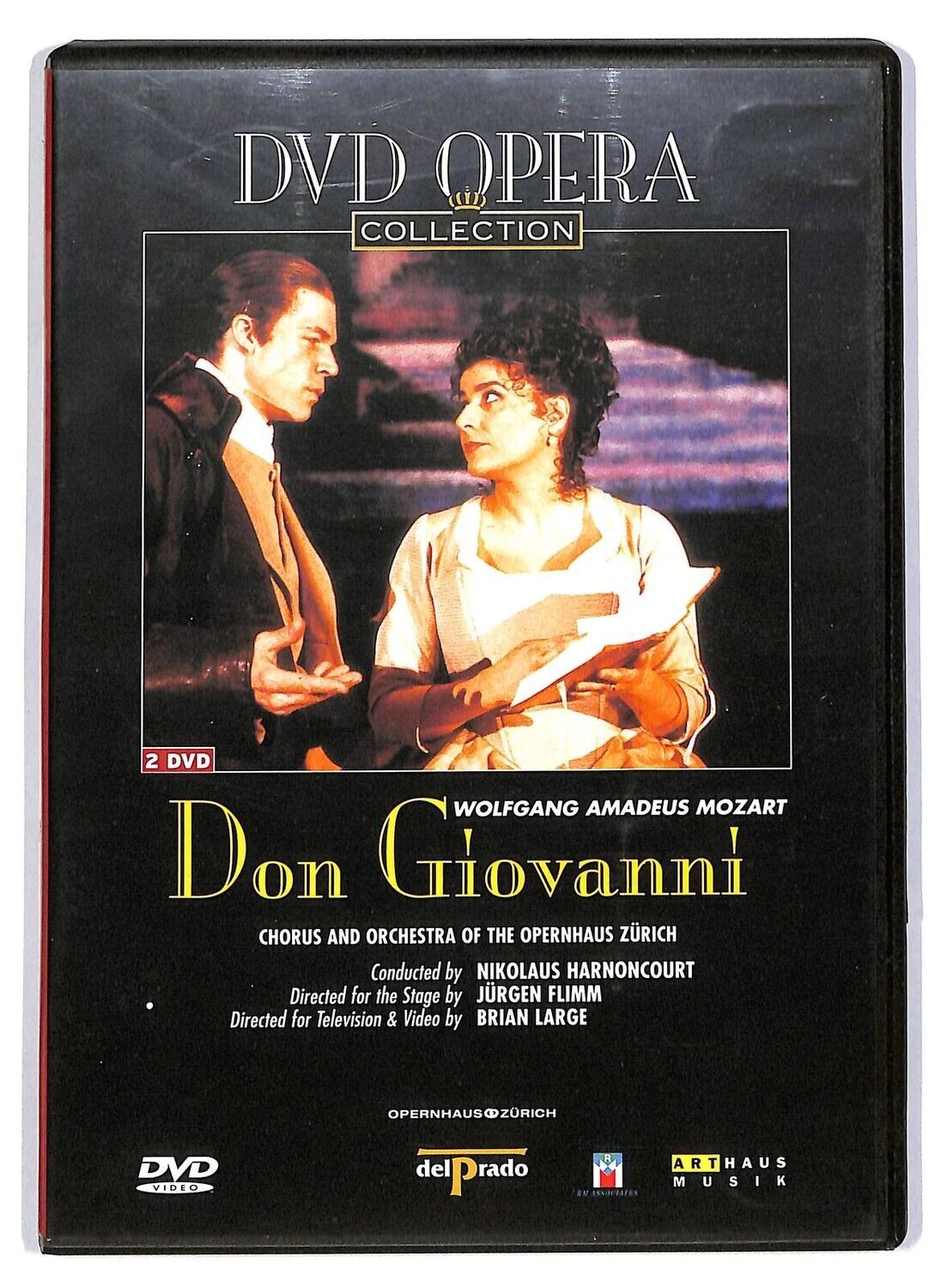 TeknoFilm - 2 DVD – DVD Opera Collection - WOLFGANG AMADEUS MOZART - DON GIOVANNI Chorus and orhestra of the Operhaus Zurich di Brian Large (2001) - DEL PRADO