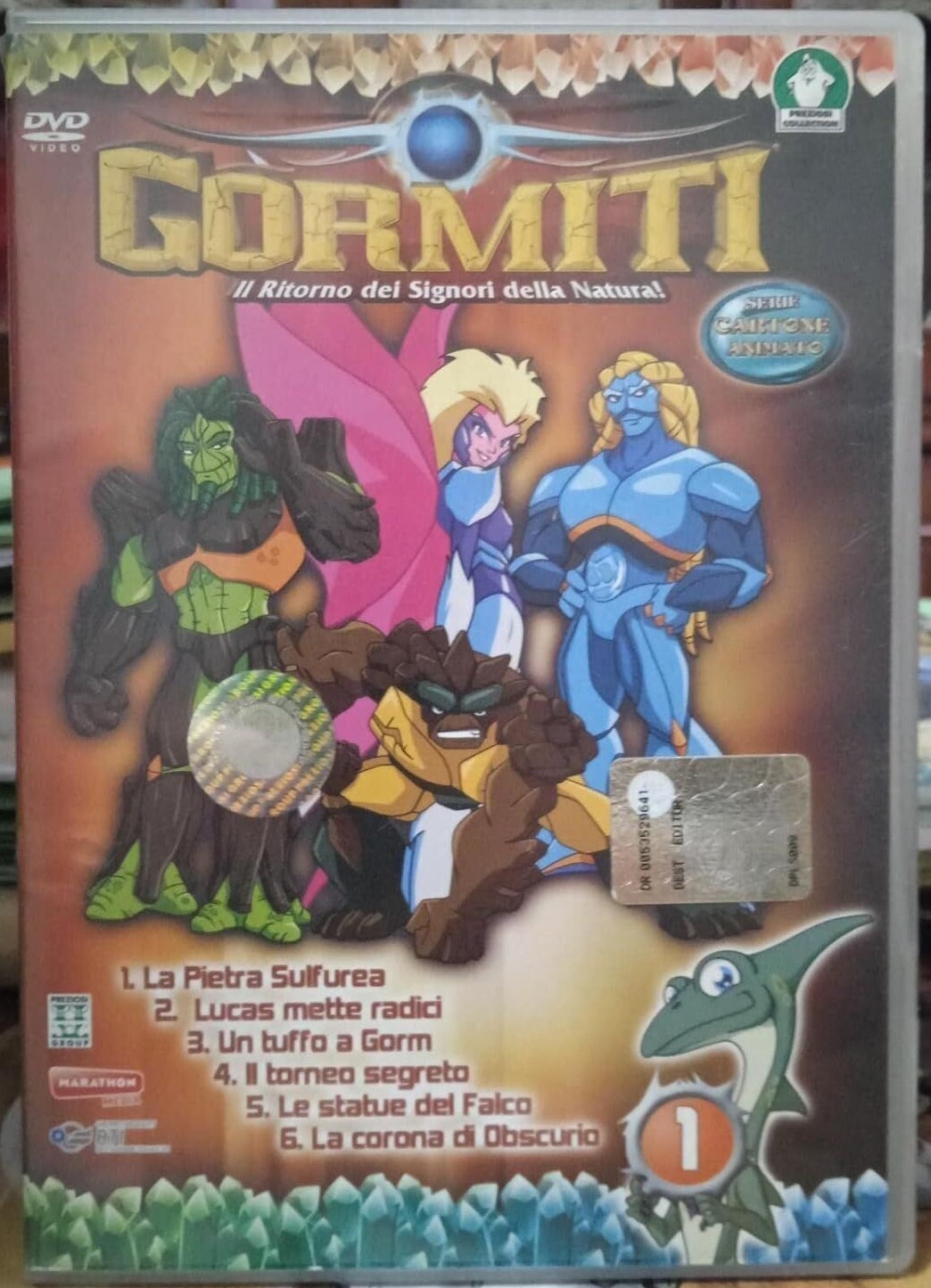 TeknoFilm – DVD (Versione slim) – GORMITI (Il ritorno dei signori della natura) Vol. 01 Episodi da 01 a 06 (2008) - GIOCHI PREZIOSI