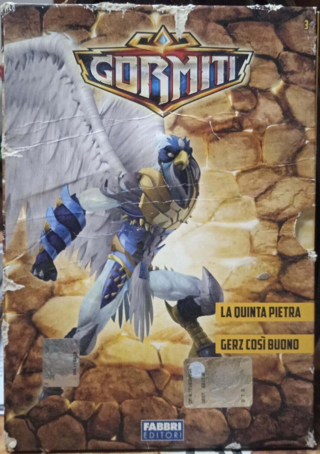 TeknoFilm – DVD (Edizione italiana in cartoncino) – GORMITI Vol. 03 (2 Ep, La quinta pietra + Gerz così buono) 2008 - FABBRI EDITORI