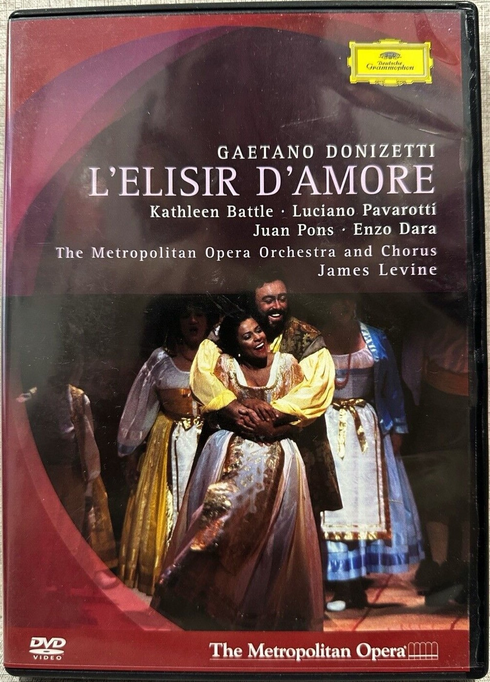 TeknoFilm - DVD (NTSC) – Gaetano Donizetti - L'ELISIR D'AMORE (The  Metropolitan Opera Chorus and orchestra) di Brian Large (1981) - DEUTSCHE GRAMMAPHONE