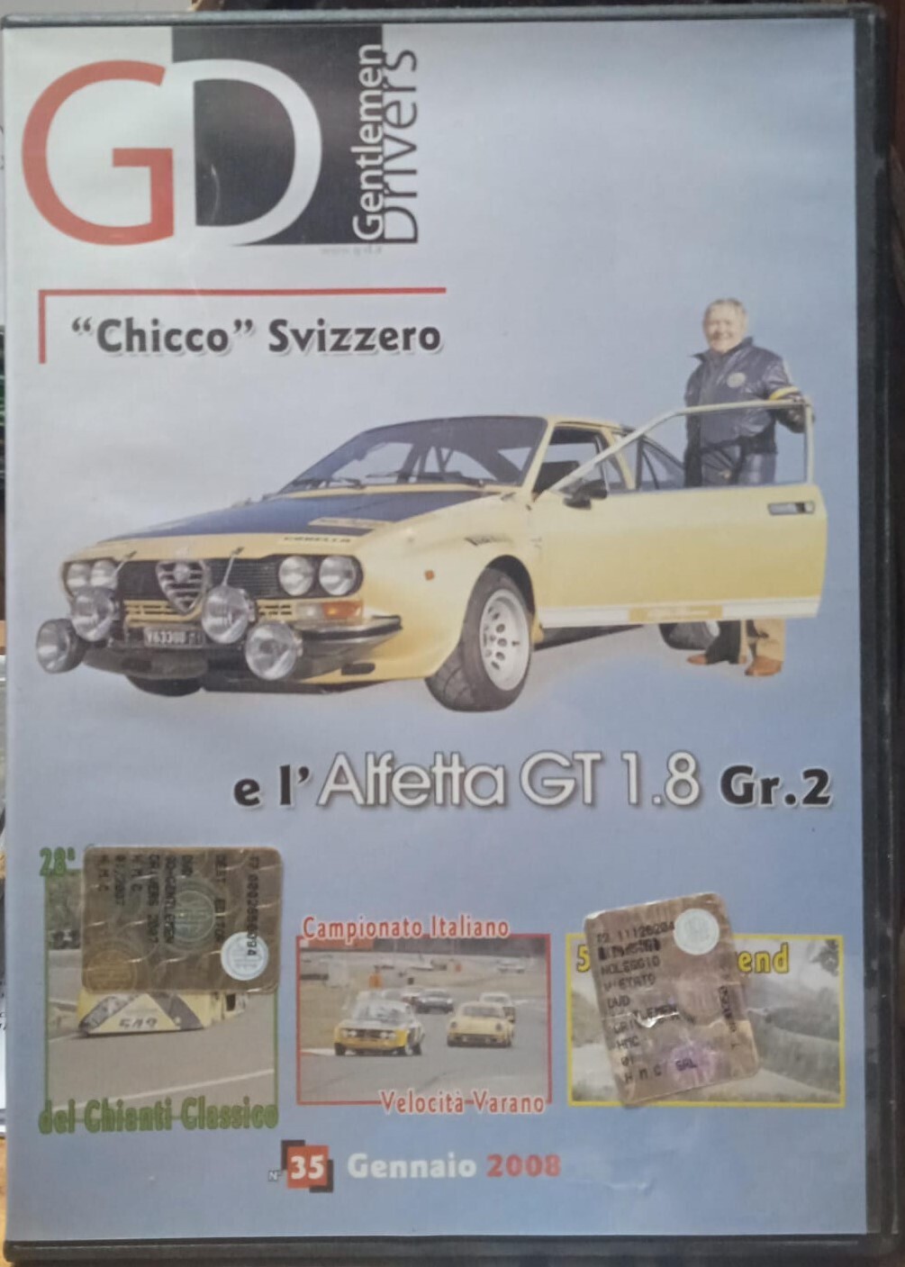 TeknoFilm - DVD – G.D. - GENTLEMEN DRIVERS - Chicco Svizzero e l'Alfetta GT 1.8 Gr.2 (2006) - H.M.C.