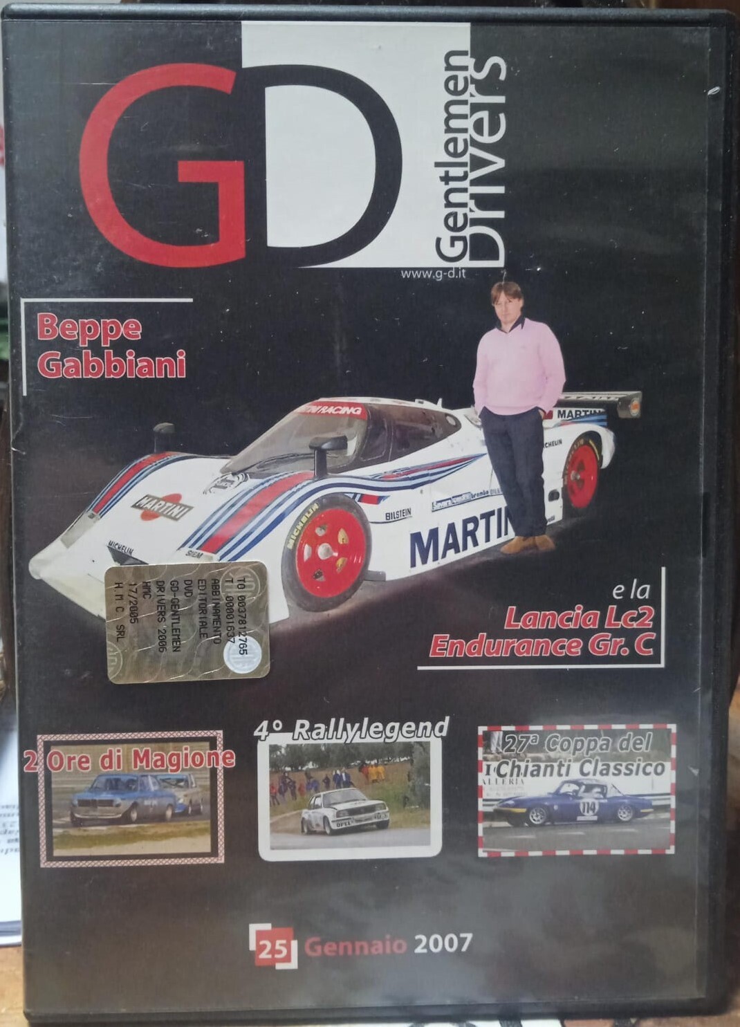 TeknoFilm - DVD – G.D. - GENTLEMEN DRIVERS - Beppe Gabbioni e la Lancia LC2 (2006) - H.M.C.