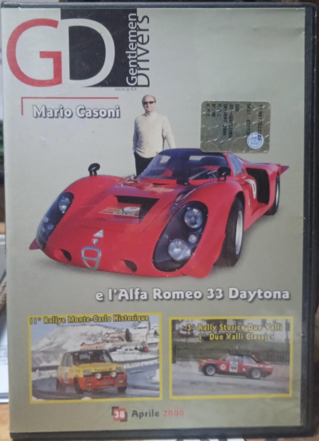 TeknoFilm - DVD – G.D. - GENTLEMEN DRIVERS - Mario Casoni e l'Alfa Romeo 33 Daytona (2008) - H.M.C.
