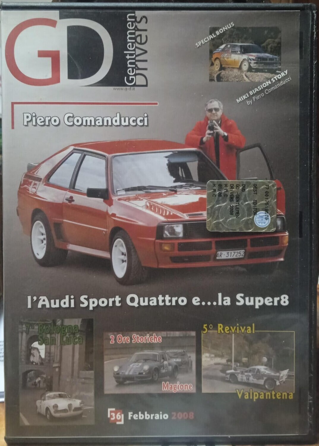 TeknoFilm - DVD – G.D. - GENTLEMEN DRIVERS - Piero Comanducci e l'Audi Sport Quattro e...la Super 8 (2006) - H.M.C.