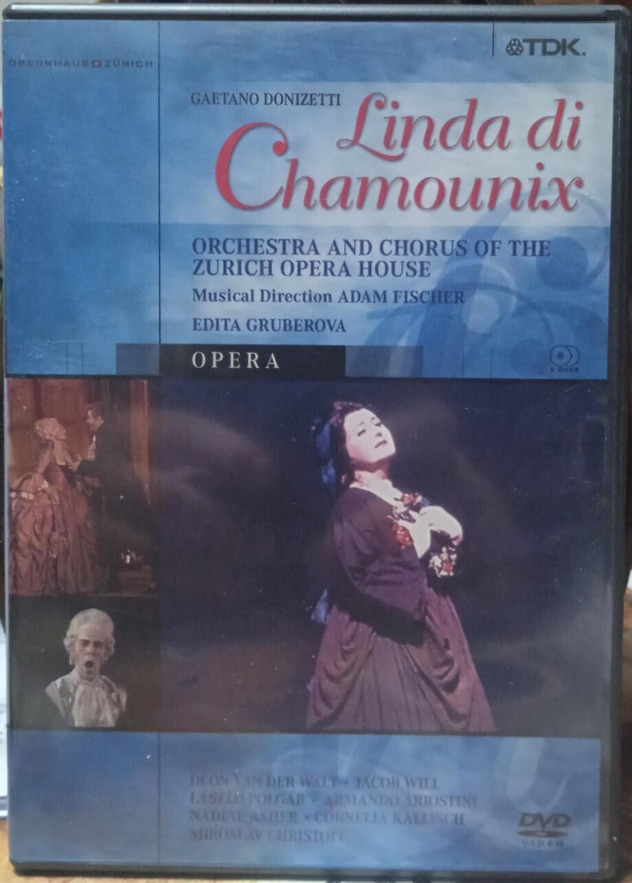 TeknoFilm - 2 DVD – Gaetano Donizetti: LINDA DI CHAMOUNIX (Orchestra and Chorus of the Zurich Opera house) di Alexander Pereira (1996) - TDK