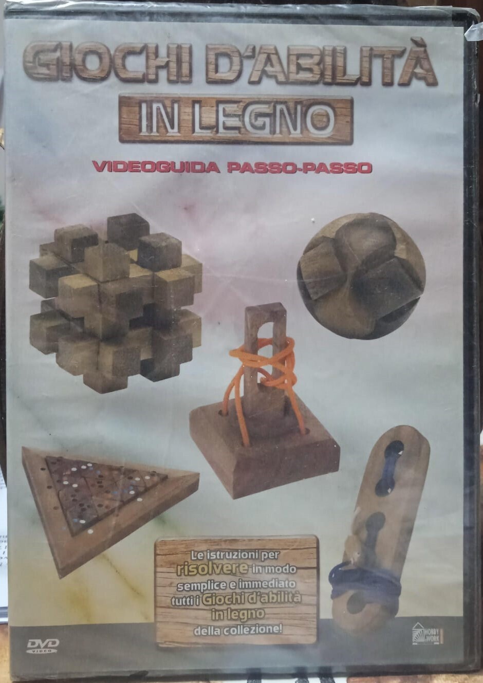 TeknoFilm - DVD – GIOCHI D'ABILITA' IN LEGNO (Videoguida passo passo) (2009) - HOBBY & WORK
