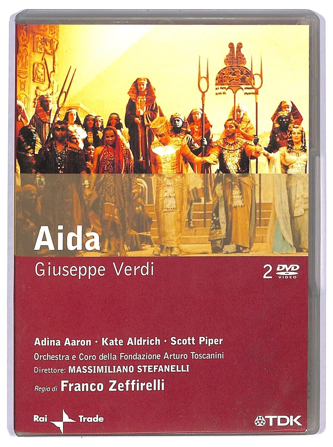 TeknoFilm - 2 DVD (Edizione speciale) – Giuseppe Verdi: AIDA Orchestra e Coro della fondazione Arturo Toscanini di Franco Zeffirelli (2001) - RAI TRADE