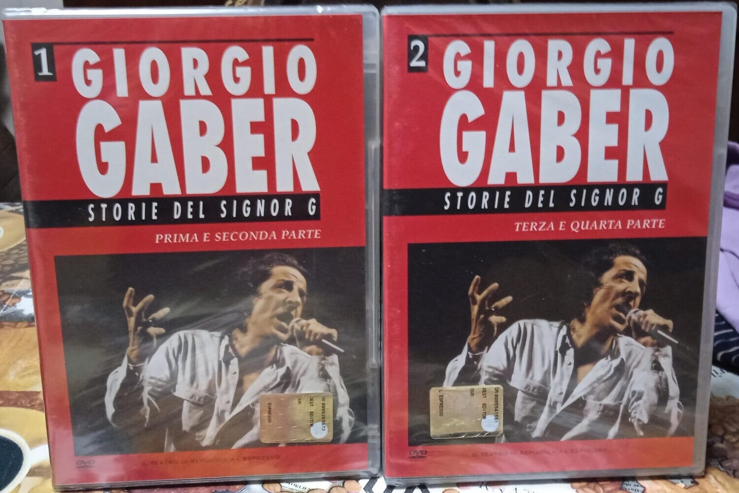 TeknoFilm - 2 DVD – GIORGIO GABER - STORIE DEL SIGNOR G di Egidio Romio (1991) - REPUBBLICA/L'ESPRESSO