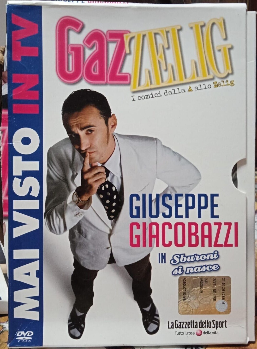 TeknoFilm - DVD – GAZZELIG - GIUSEPPE GIACOBAZZI in SBURONI SI NASCE (2009) - GAZZETTA DELLO SPORT