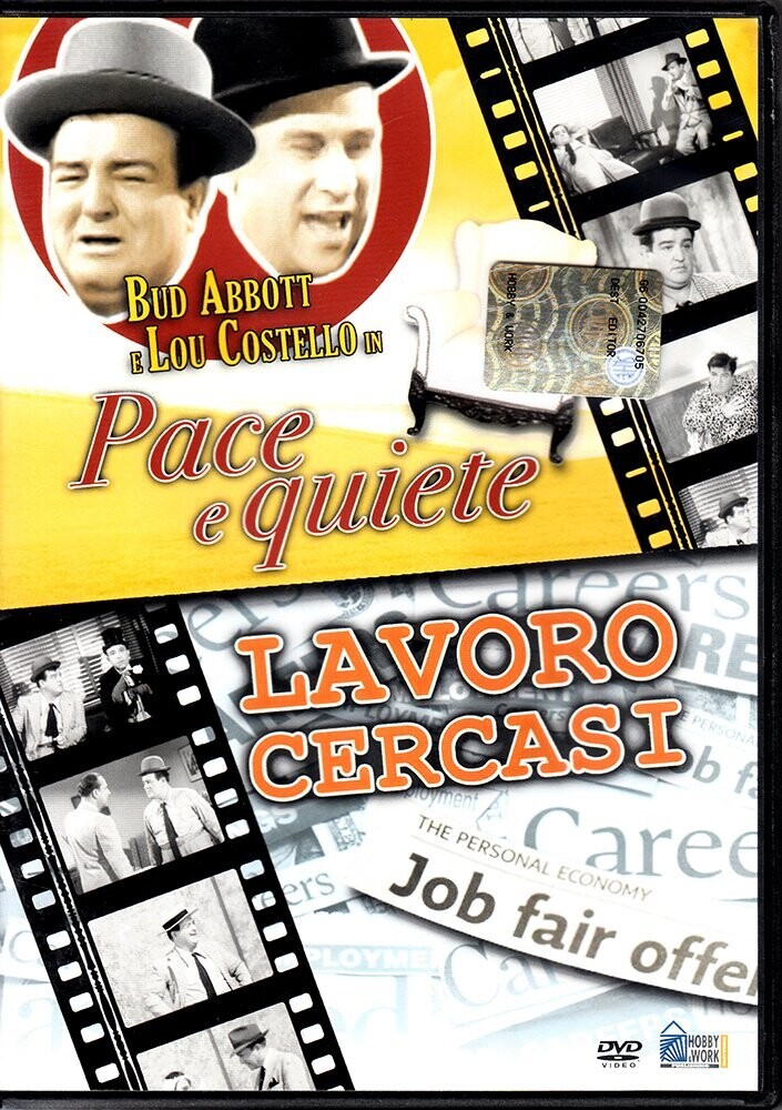TeknoFilm - DVD – The Abbott and Costello show!: PACE E QUIETE + LAVORO CERCASI (Versione slim) di Jean Yarbrough (1952) - HOBBY & WORK