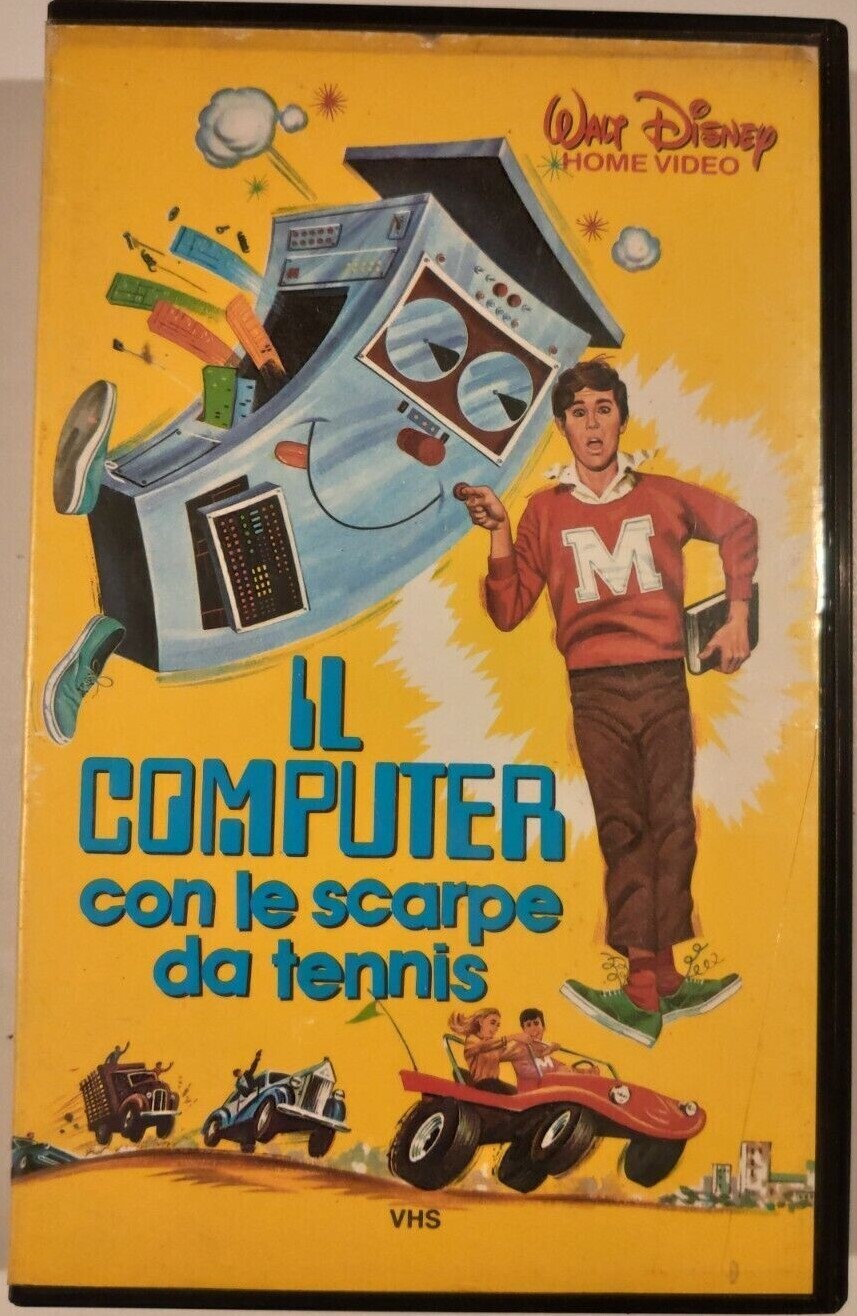 TeknoFilm - VHS – IL COMPUTER CON LE SCARPE DA TENNIS di Robert Butler (1970) - WALT DISNEY