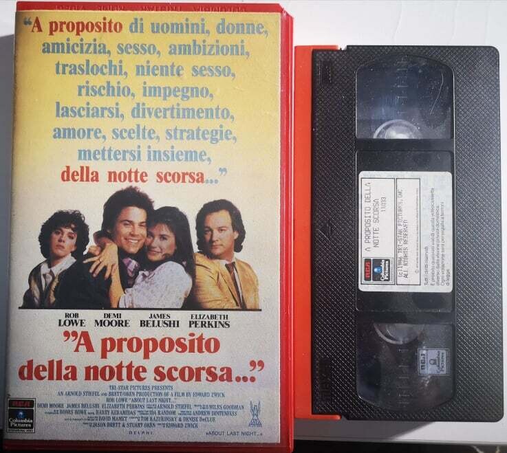 TeknoFilm - VHS – A PROPOSITO DELLA NOTTE SCORSA di Edward Zwick (1986) - RCA