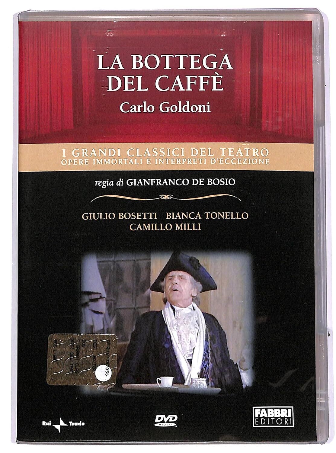 TeknoFilm - DVD – I GRANDI CLASSICI DEL TEATRO - CARLO GOLDONI - LA BOTTEGA DEL CAFFE' di Gianfranco De Bosio (1996) - FABBRI EDITORI