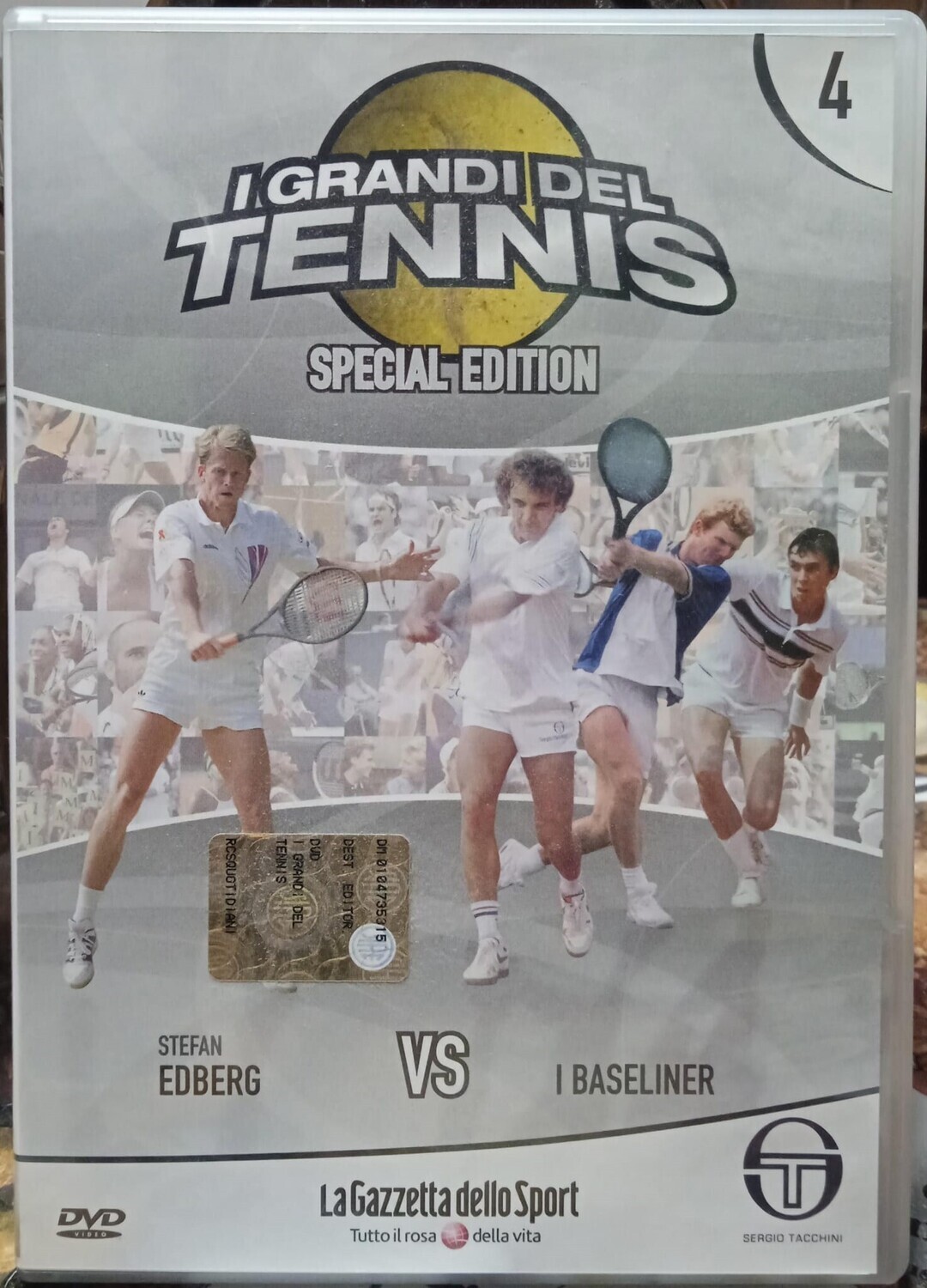 TeknoFilm - DVD - I GRANDI DEL TENNIS Special Edition Vol. 04 -  STEFAN EDBERG VS I BASELINER (2009) - GAZZETTA DELLO SPORT