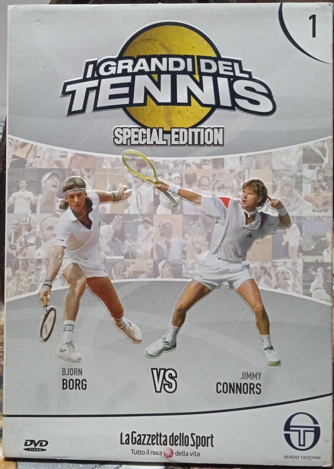 TeknoFilm - DVD - I GRANDI DEL TENNIS Special Edition Vol. 01 - BJON BORG VS JIMMY CONNORS (2009) - GAZZETTA DELLO SPORT