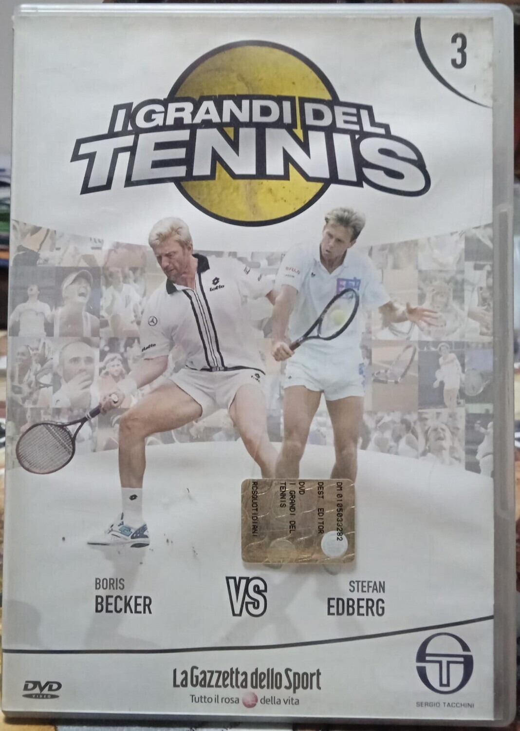 TeknoFilm - DVD - I GRANDI DEL TENNIS Vol. 03 - BORIS BECKER VS STEFAN EDBERG (2009) - GAZZETTA DELLO SPORT