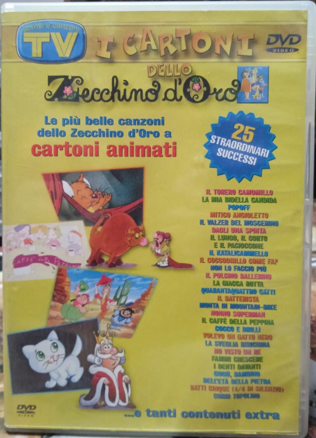 TeknoFilm - DVD – I CARTONI DELLO ZECCHINO D'ORO Vol. 01 (2002) - TV SORRISI E CANZONI