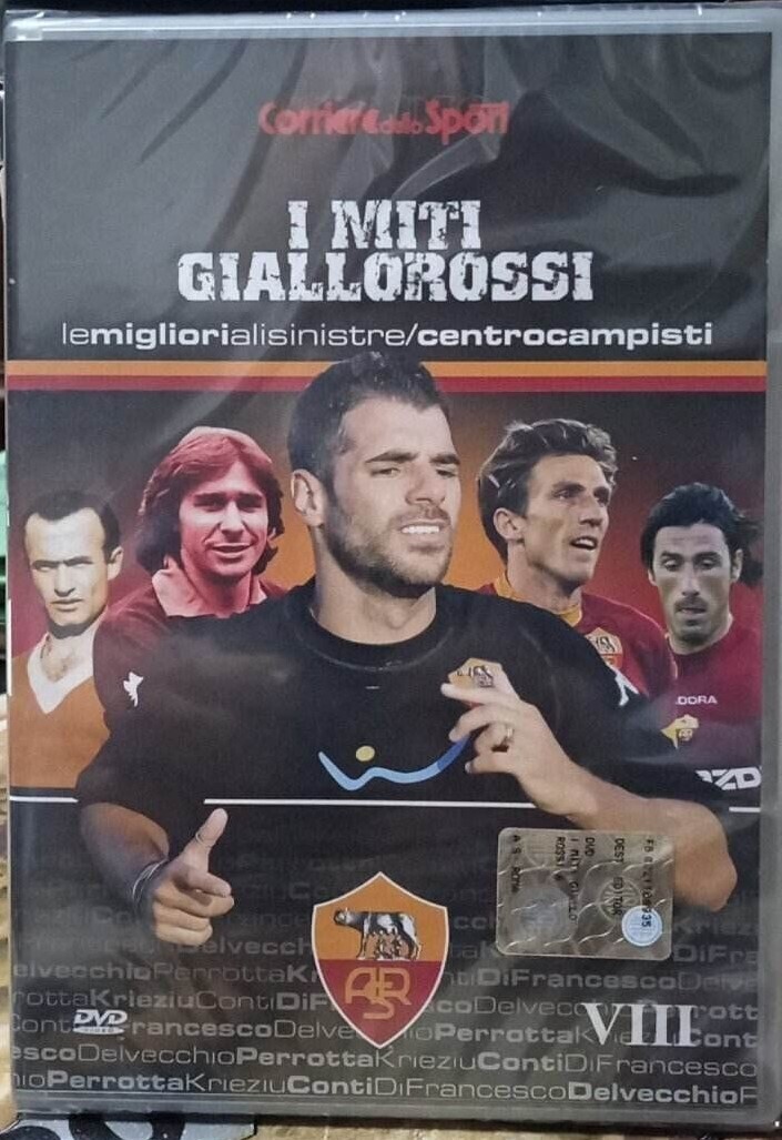 TeknoFilm - DVD – I MITI GIALLOROSSI Vol. 08 - LE MIGLIORI ALI SINISTRE E CENTROCAMPISTI - CORRIERE DELLO SPORT