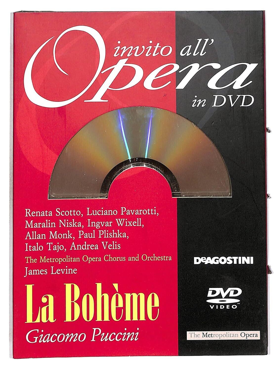 TeknoFilm - DVD - INVITO ALL'OPERA Vol. 01 - GIACOMO PUCCINI - LA BOHEME: James LAvine - Chorus and orchestra of the Metropolitan Opera House di Kirk Browning (1977) -  DE AGOSTINI