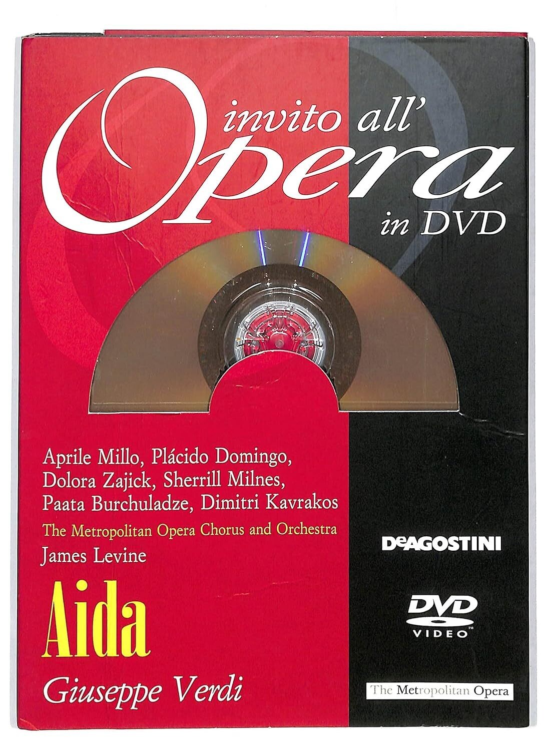 TeknoFilm - DVD - INVITO ALL'OPERA Vol. 05  - GIUSEPPE VERDI - AIDA: James Levine - The metropolitan opera chorus and orchestra di Brian Large (1989) - DE AGOSTINI