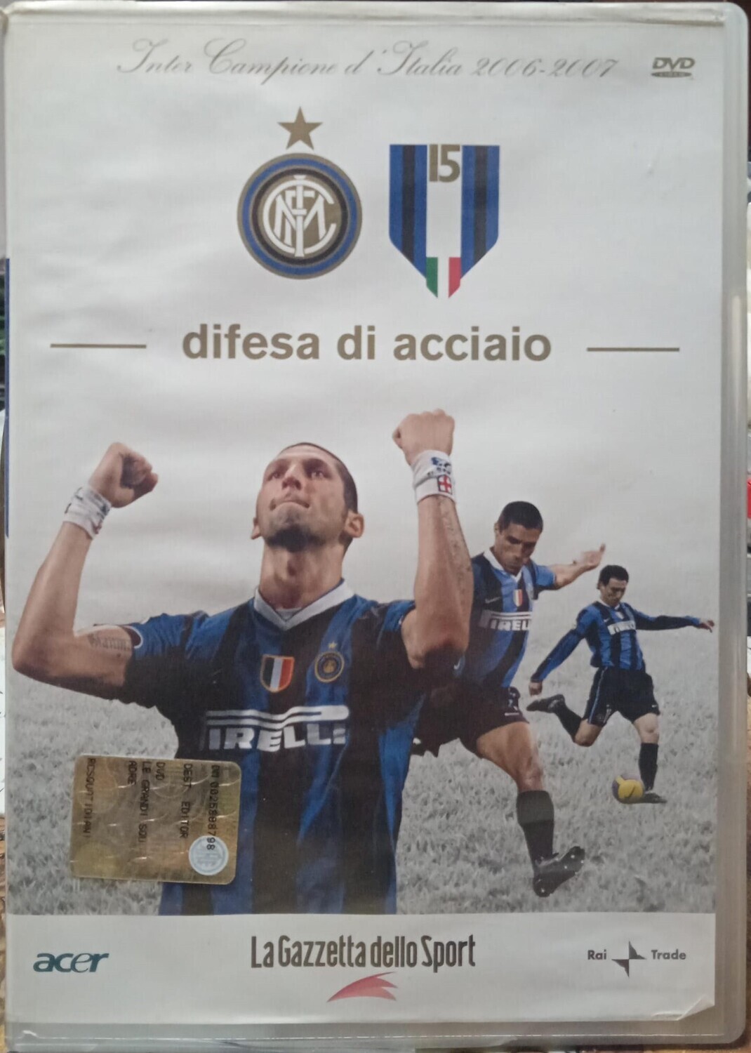 TeknoFilm - DVD – INTER CAMPIONE D'ITALIA 2006/07 Vol. 06 - DIFESA D'ACCIAIO (2007) - GAZZETTA DELLO SPORT