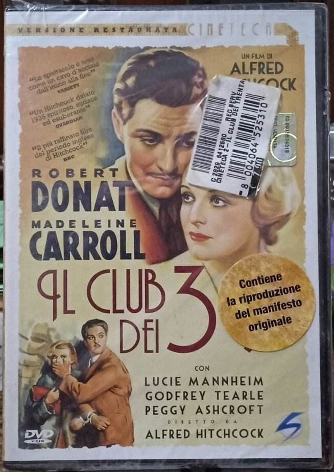 TeknoFilm - DVD (Ed. rimasterizzatta + Poster Originale) - IL CLUB DEI 39 di Alfred Hitchcock (1935) - BG ED