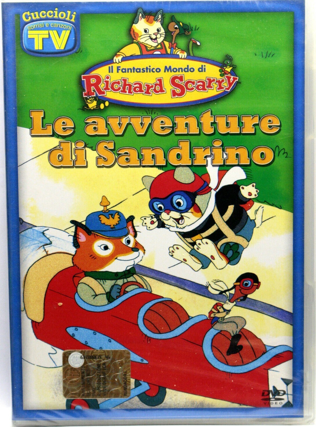 TeknoFilm - DVD - IL FANTASTICO MONDO DI RICHARD SCARRY - LE AVVENTURE DI SANDRINO (1996) - TV SORRISI E CANZONI