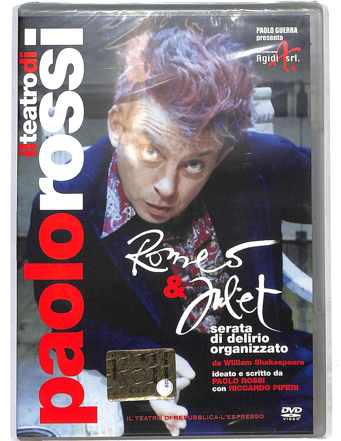 TeknoFilm - DVD – IL TEATRO DI PAOLO ROSSI - ROMEO & JULIET (2001) - REPUBBLICA/L'ESPRESSO