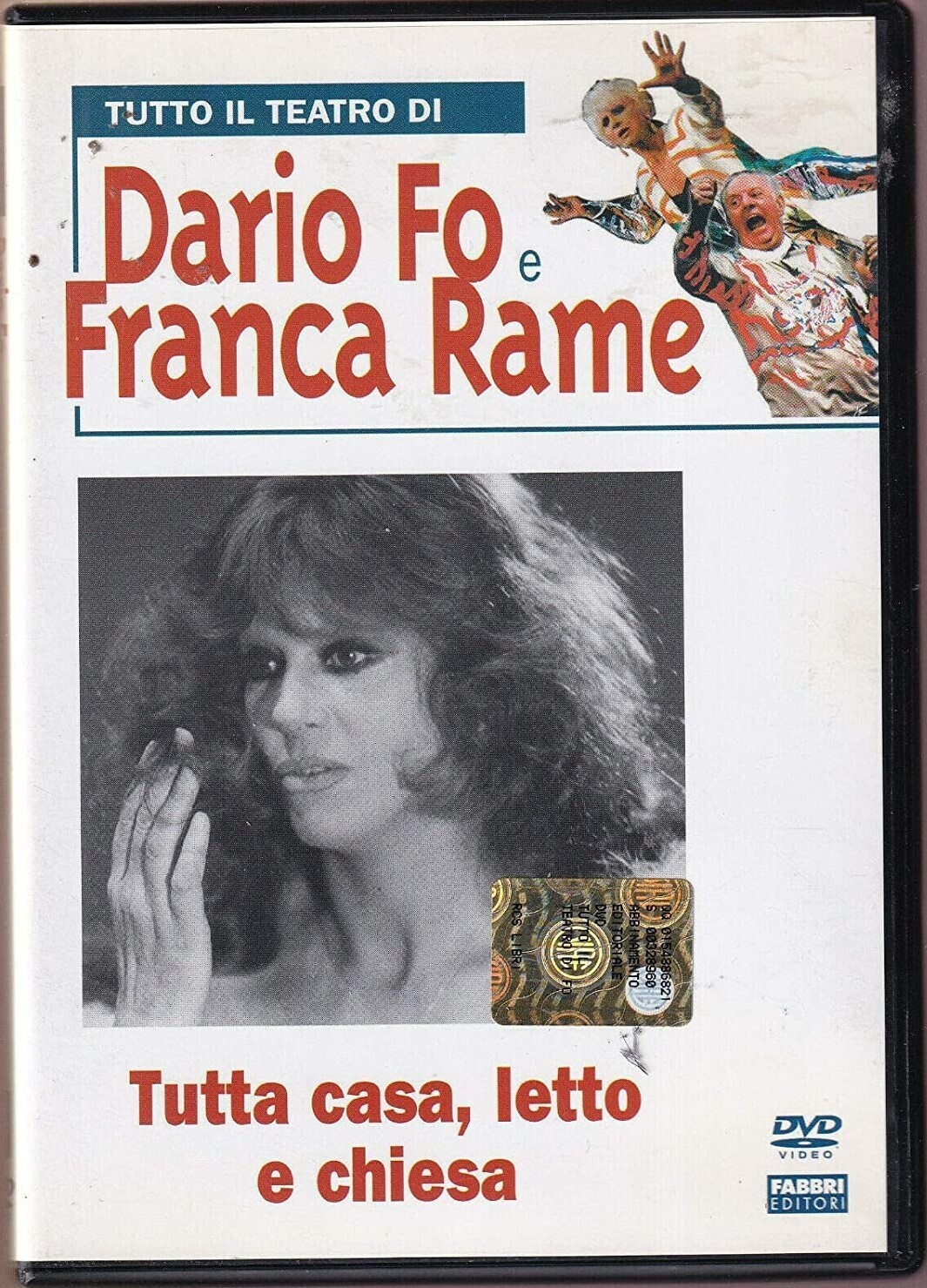 TeknoFilm - DVD + Book – Il teatro di Dario fò e Franca Rame - TUTTO CASA, LETTO E CHIESA di Dario Fò (1977) - FABBRI EDITORI
