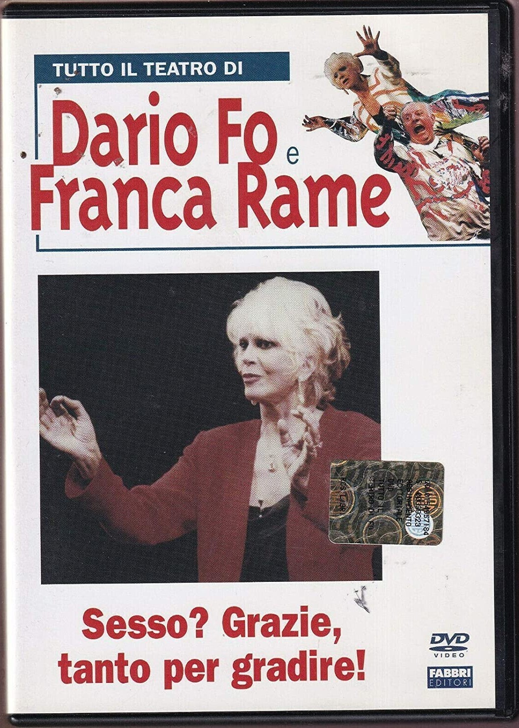 TeknoFilm - DVD + Book – Il teatro di Dario fò e Franca Rame - SESSO? GRAZIE TANTO PER GRADIRE di Dario Fò (1995) - FABBRI EDITORI